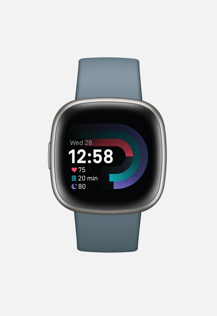 Fitbit - Versa 4 fitness smartwatch - waterfall blue