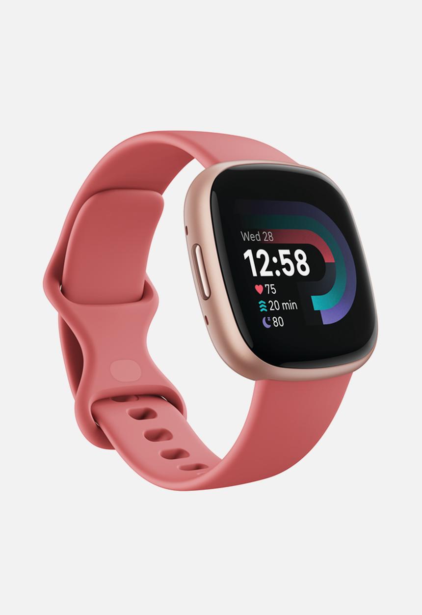 Fitbit - Versa 4 fitness smartwatch - pink sand