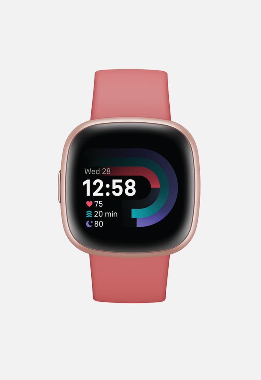 Fitbit - Versa 4 fitness smartwatch - pink sand