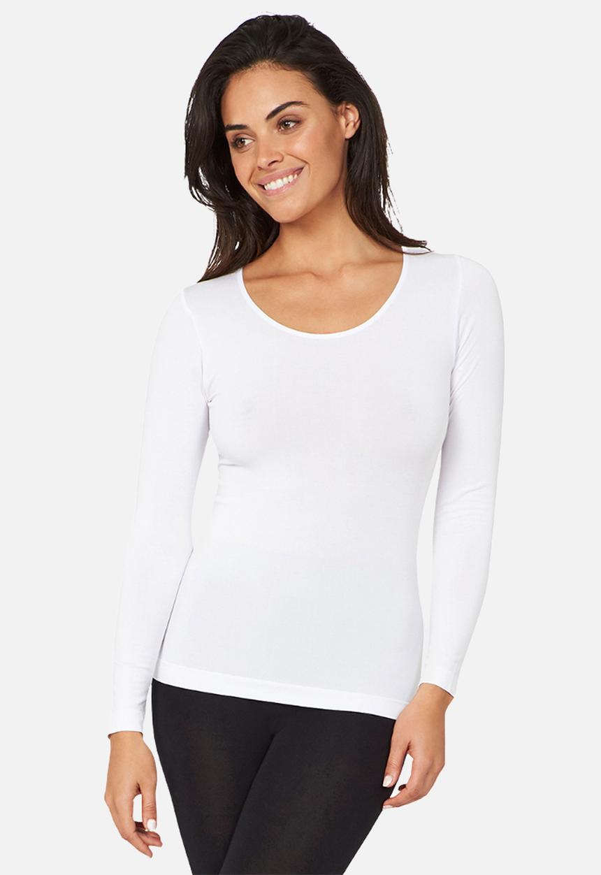 BOODY - Long sleeve top boody - white