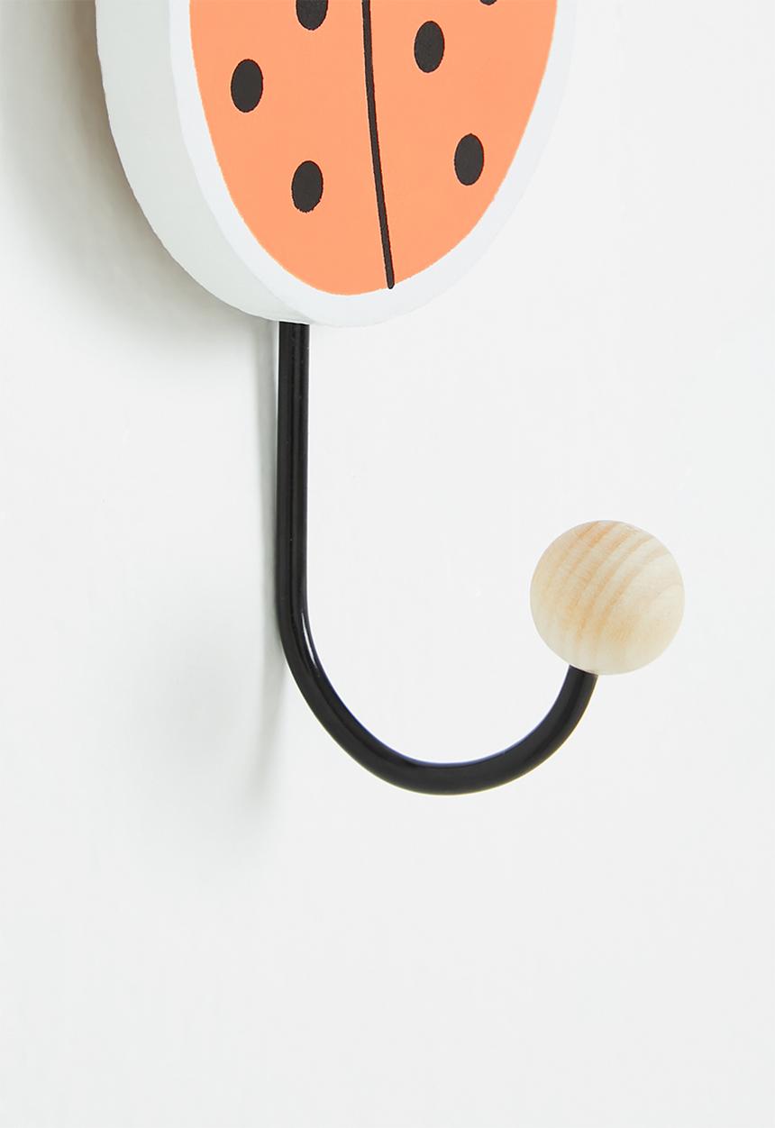 H&S - Ladybug wall hook - red&black