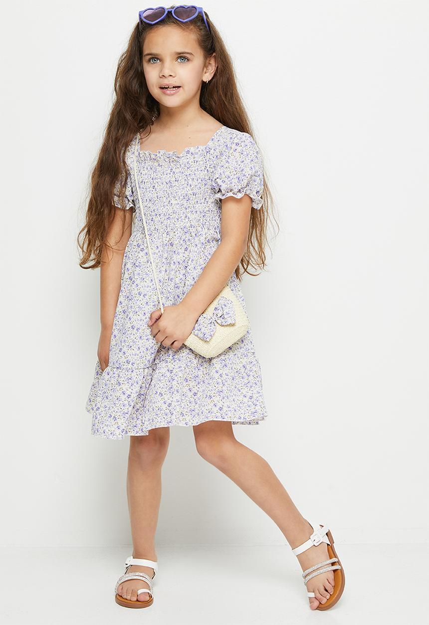 Pop Candy - Puff sleeve dress - blue
