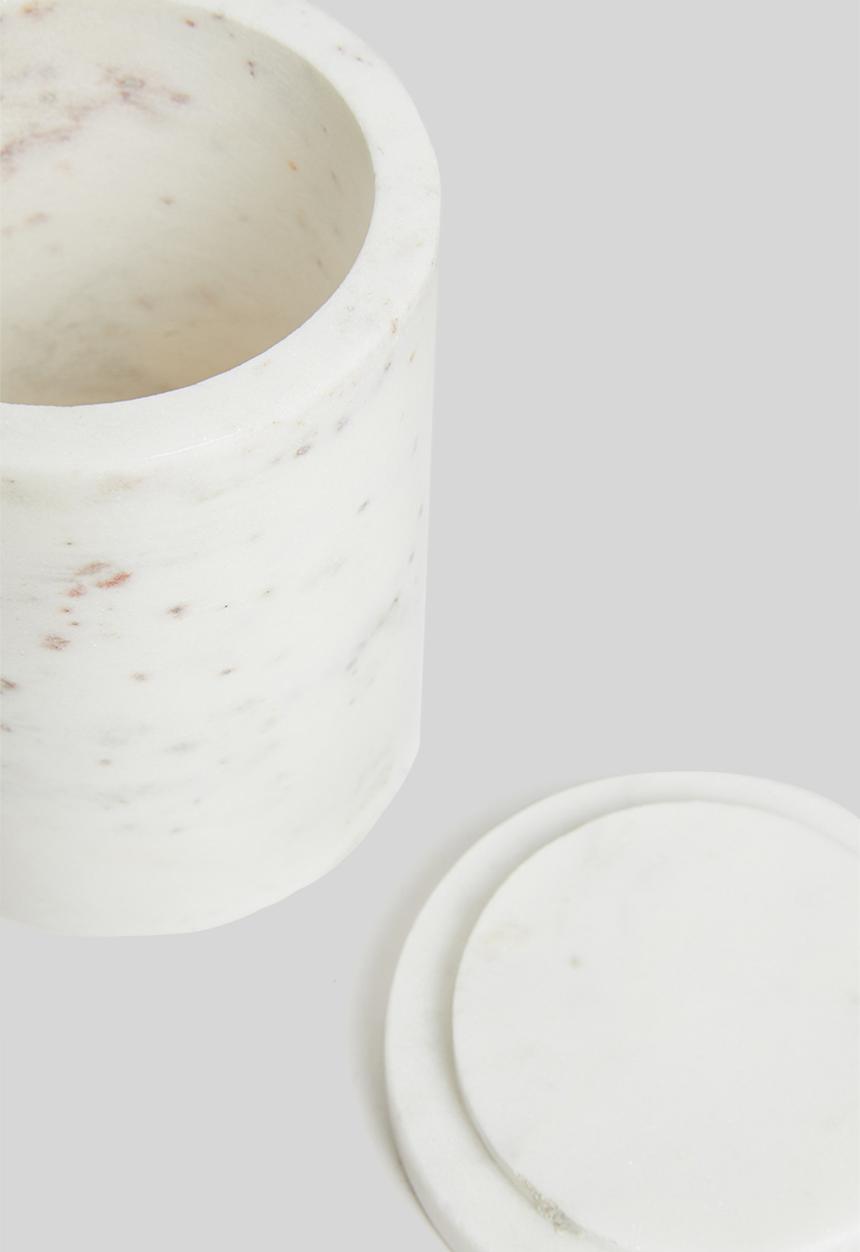 Sixth Floor - Soho marble canister-white