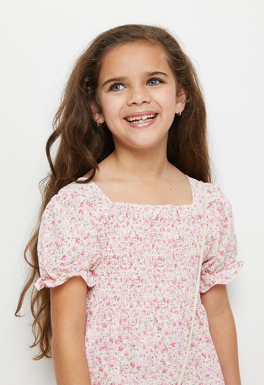 Pop Candy - Puff sleeve dress - pink