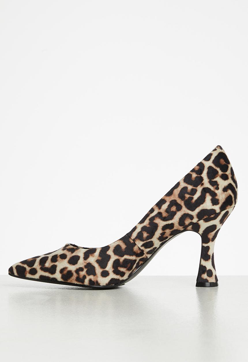 Steve Madden - Notary court heel - leopard velvet