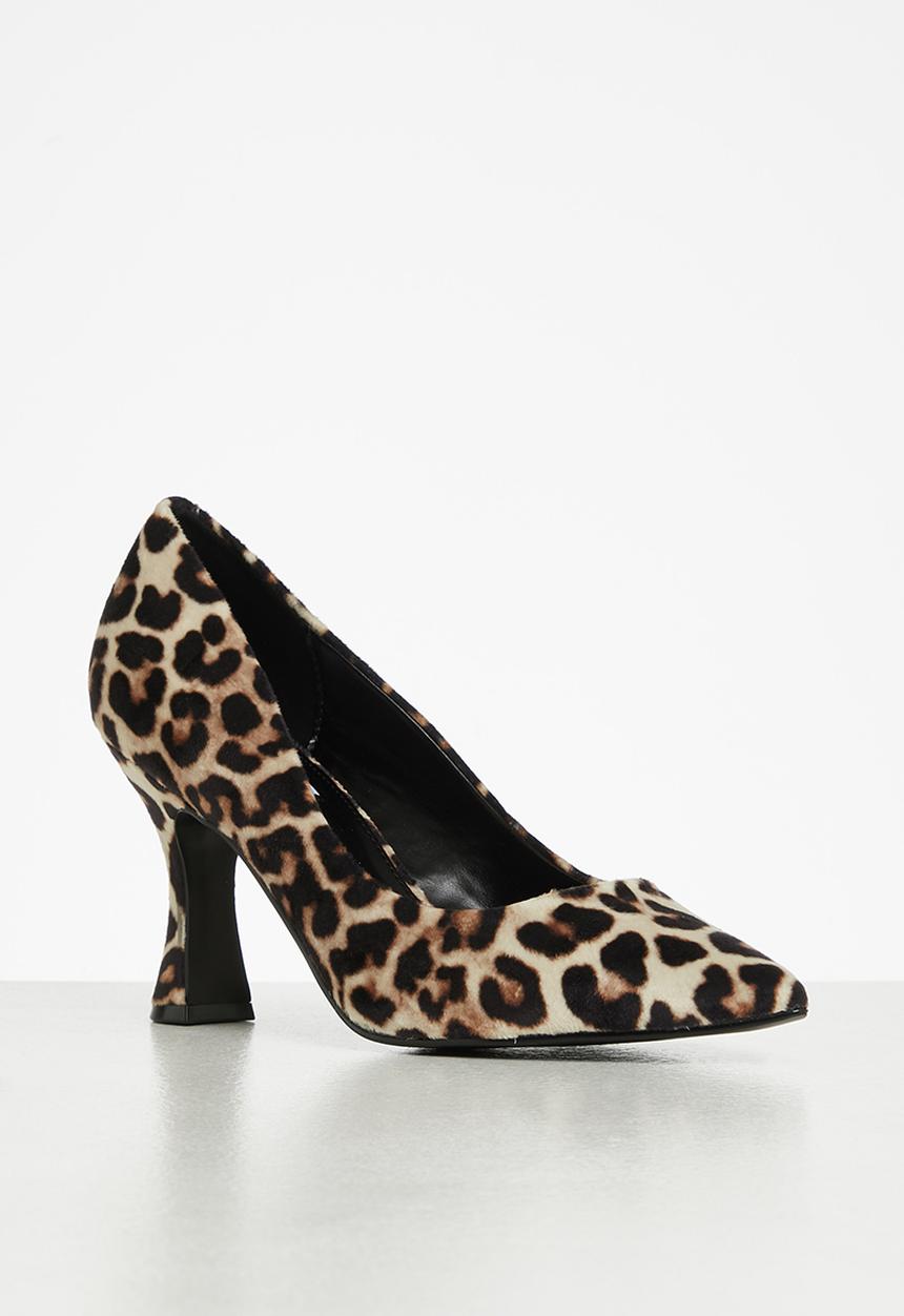 Steve Madden - Notary court heel - leopard velvet