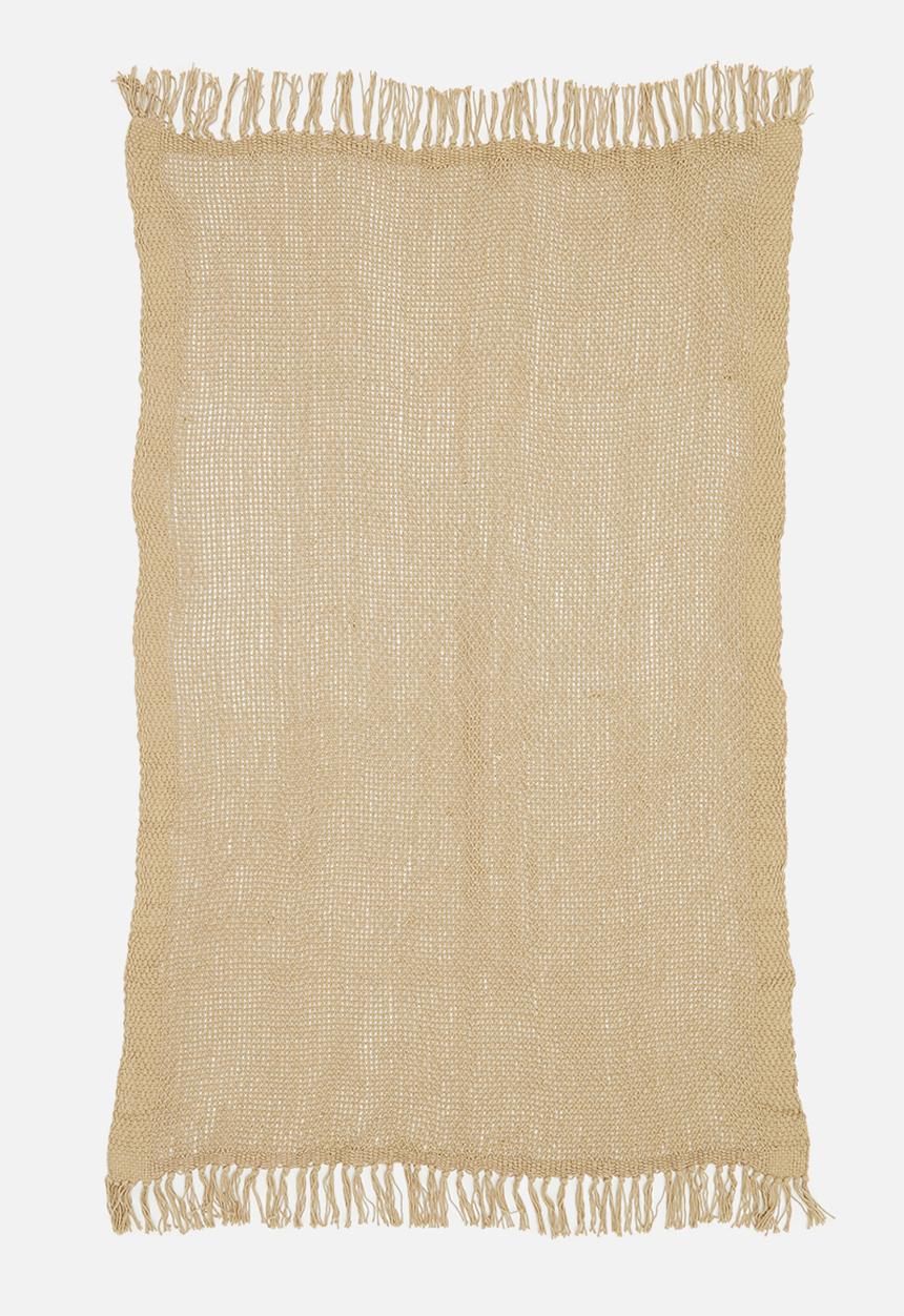 H&S - Loose knit throw - brown