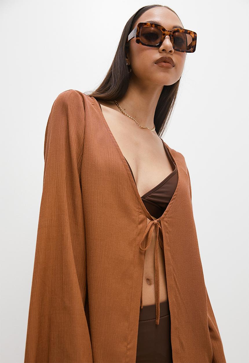 Superbalist - Tie detail cover up - rust