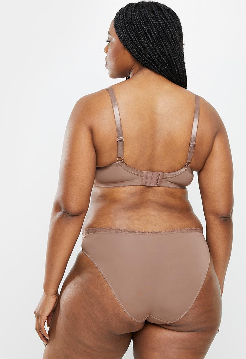 DORINA - Plus 2 pack jana briefs - brown & beige
