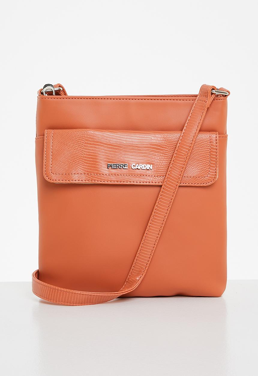 Pierre Cardin - Londi textured trim crossbody - orange