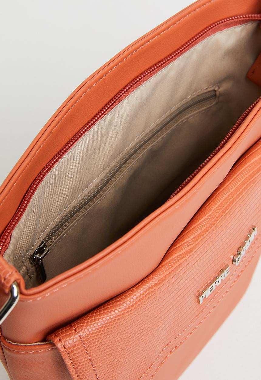 Pierre Cardin - Londi textured trim crossbody - orange