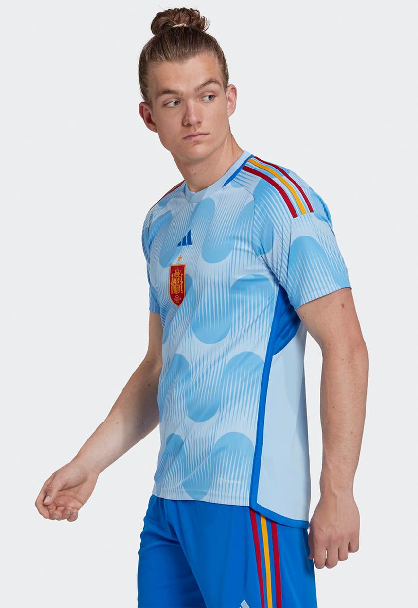 adidas Performance - Spain 22 Away WC Jersey - glow blue/glory blue