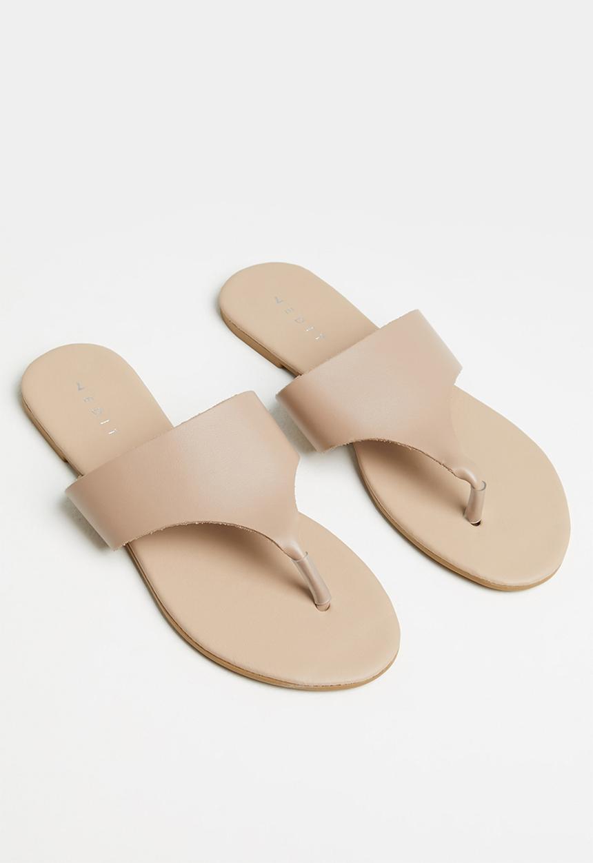 edit - Jill leather thong - milk