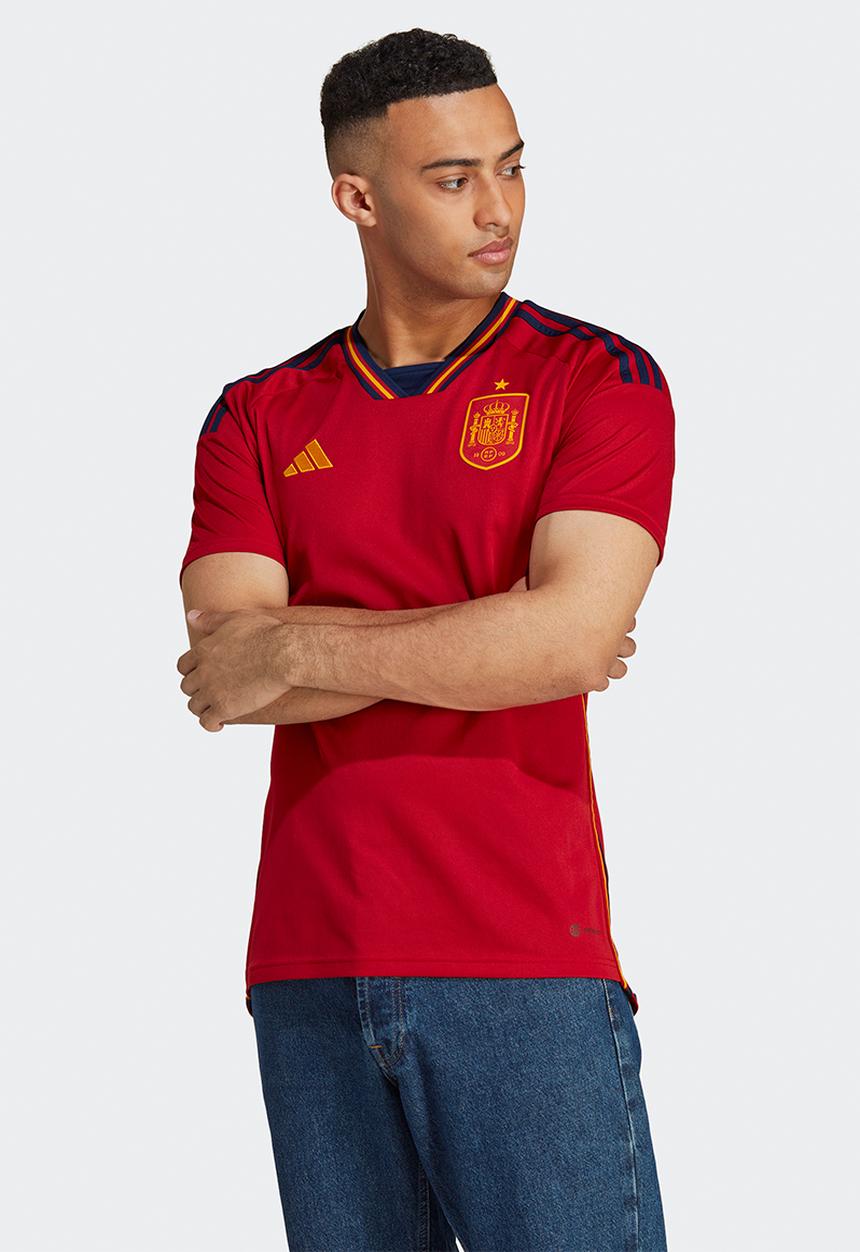 adidas Performance - Spain Home Soccer WC 22 Jersey - team power red 2 & team navy blue 2
