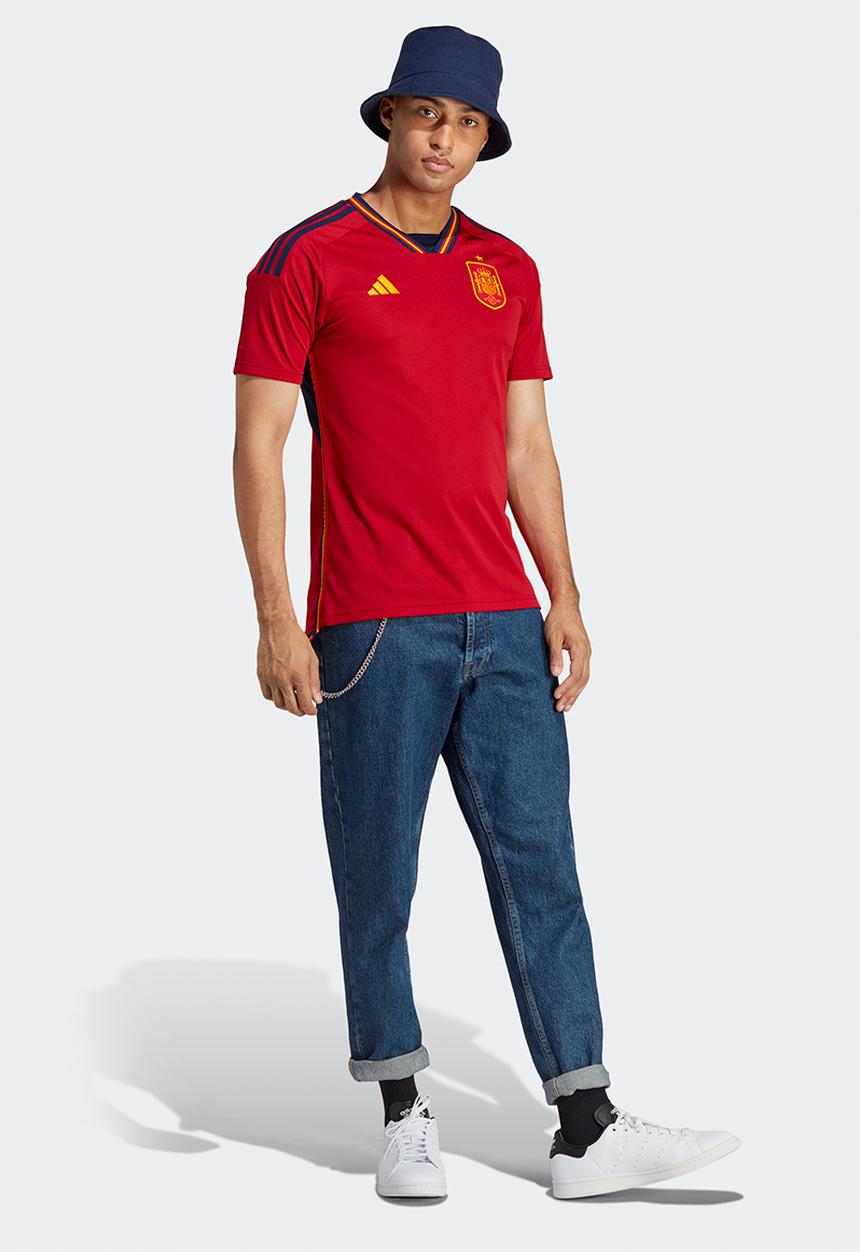 adidas Performance - Spain Home Soccer WC 22 Jersey - team power red 2 & team navy blue 2