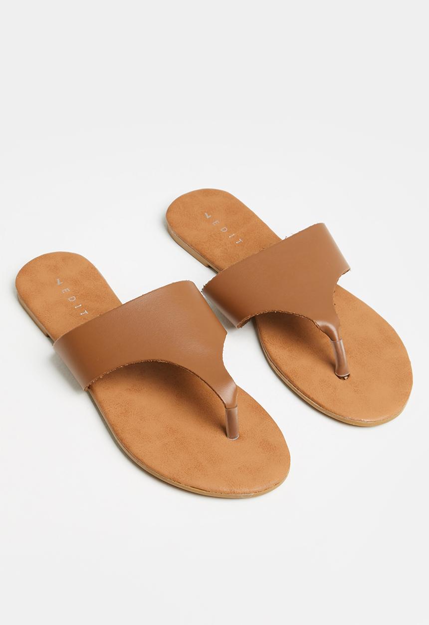 edit - Jill leather thong - tan