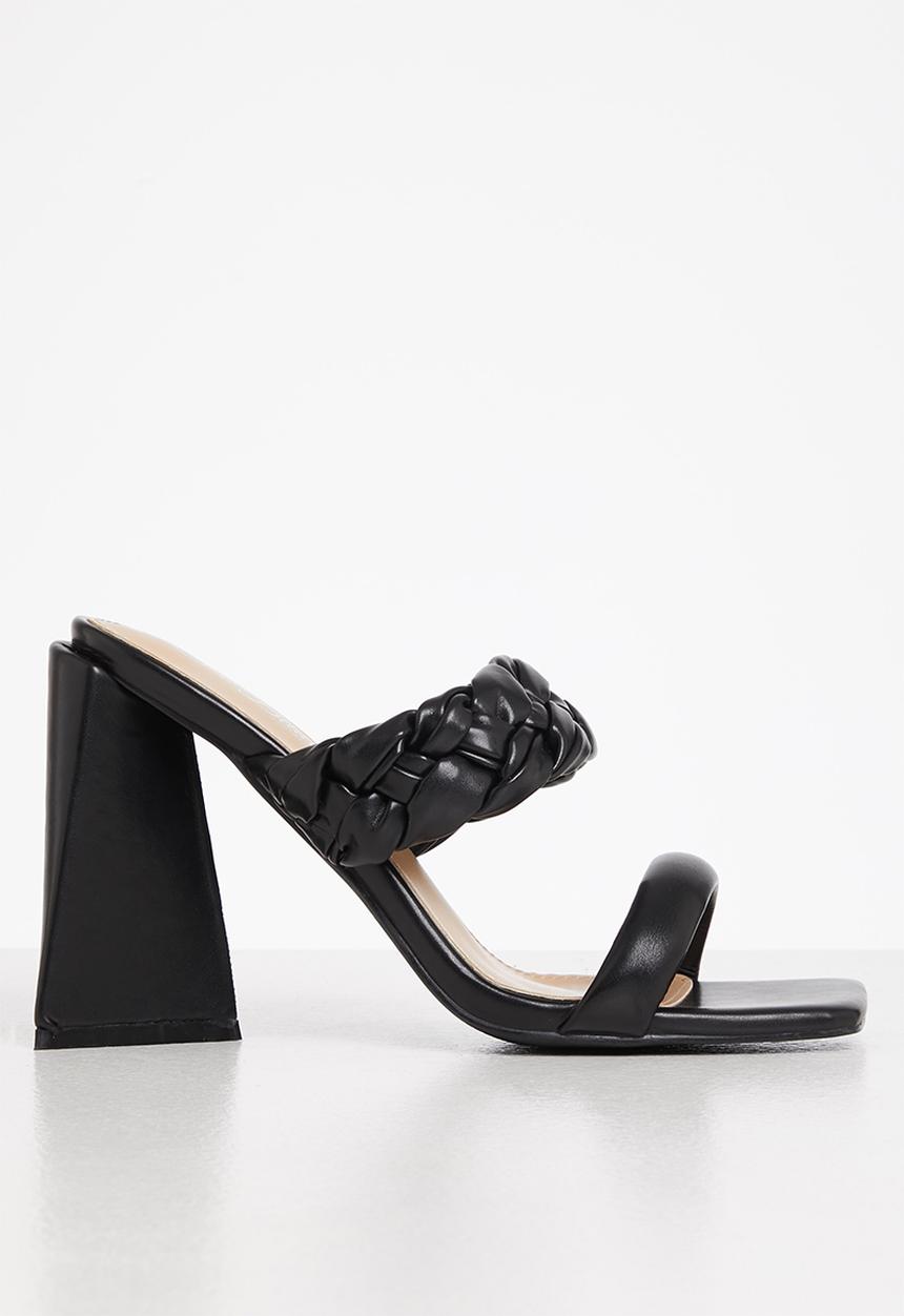 Miss Black - Trilogy3 mule block heel - black
