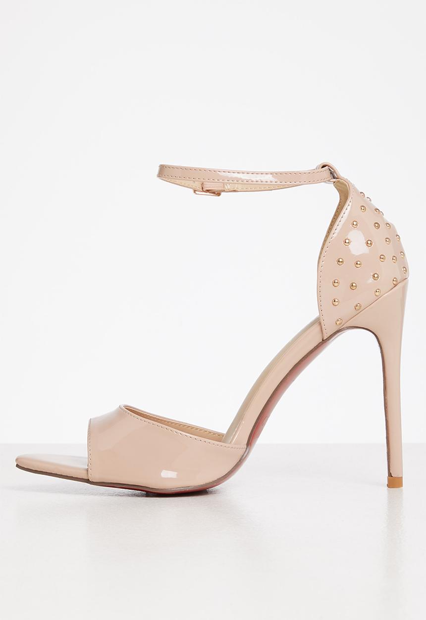 Miss Black - Dagger5 barely there stiletto heel - neutral