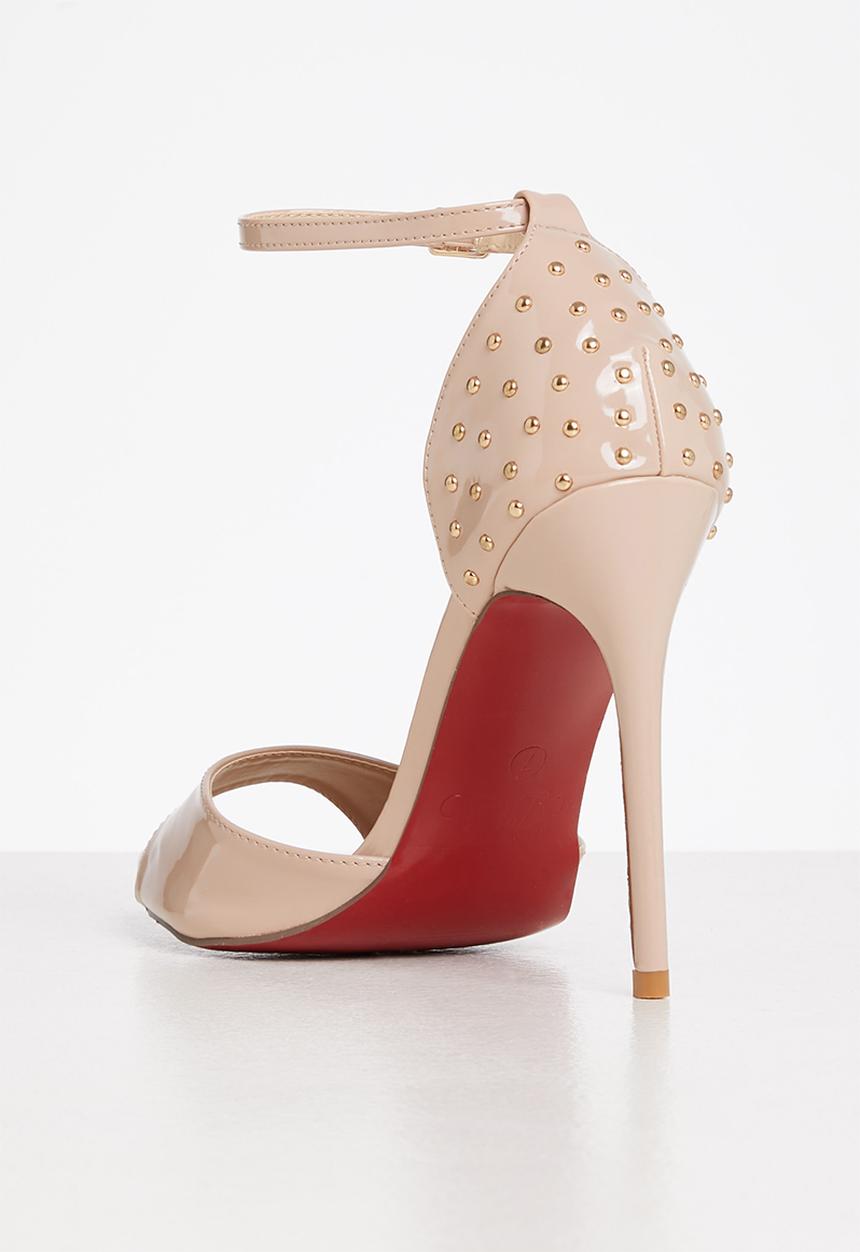 Miss Black - Dagger5 barely there stiletto heel - neutral