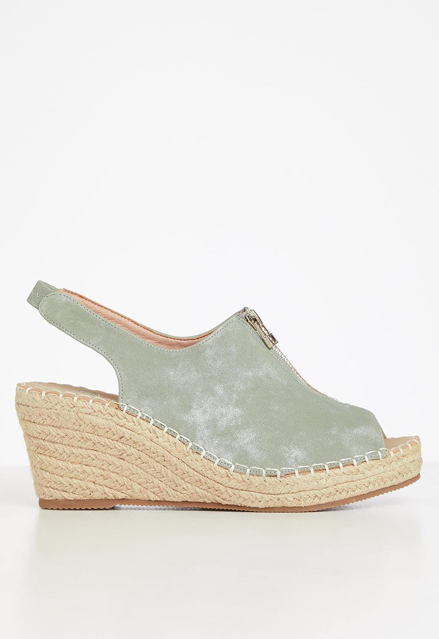 Butterfly Feet - Savy 2 espadrille wedge heel - mint