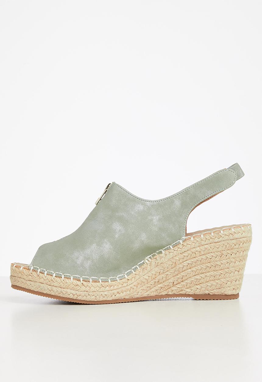 Butterfly Feet - Savy 2 espadrille wedge heel - mint
