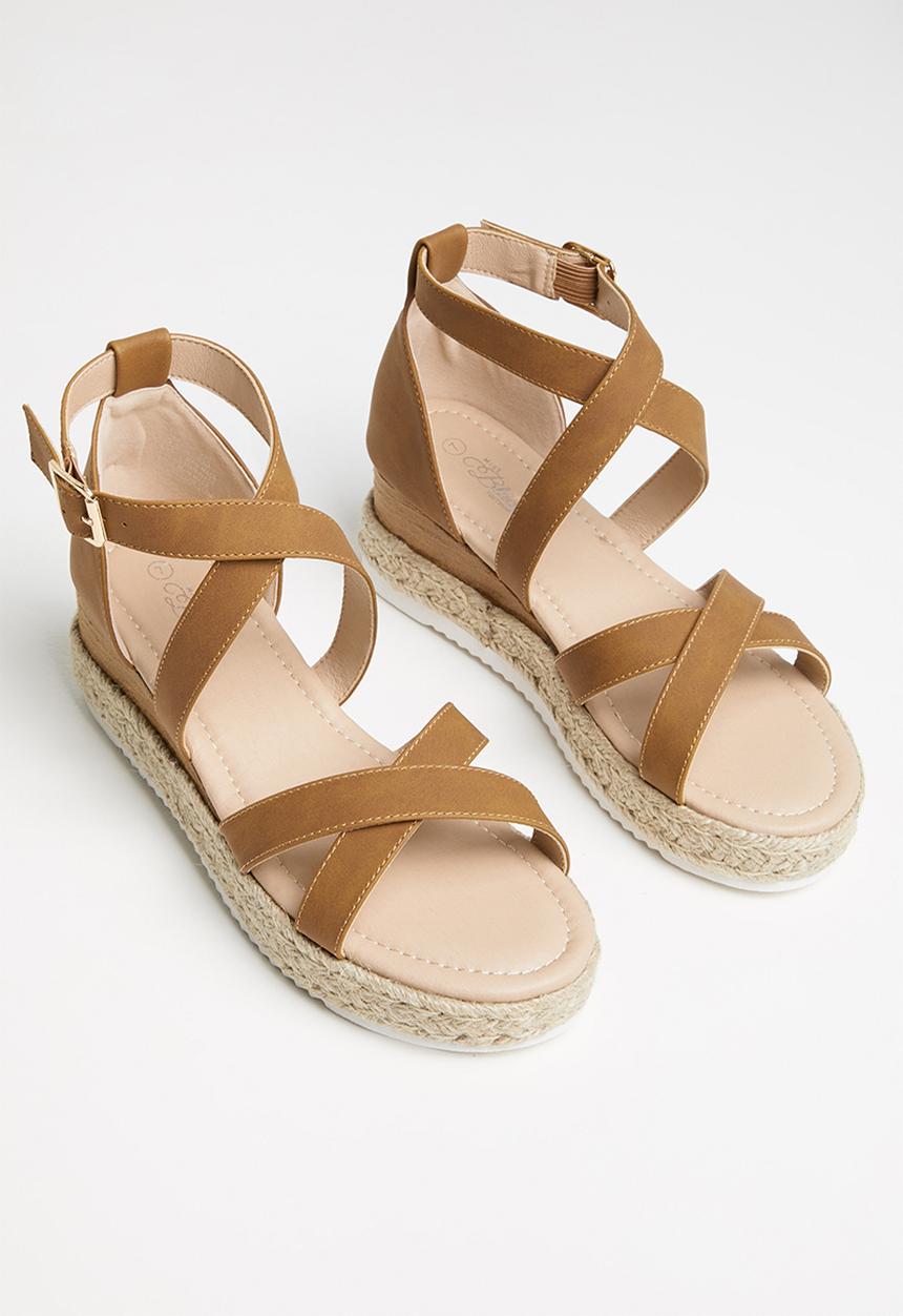 Miss Black - Steffi10 espadrille wedge heel - brown
