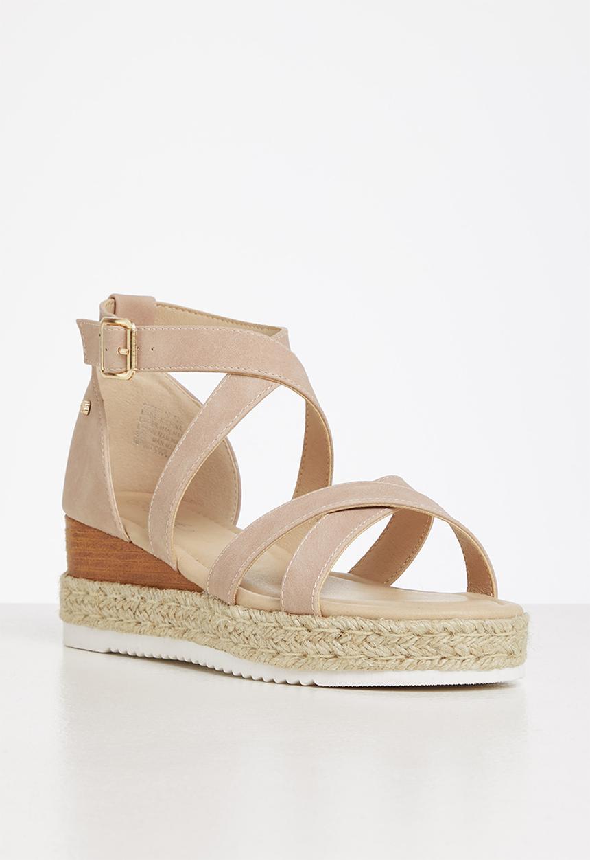 Miss Black - Steffi10 espadrille wedge heel - pink