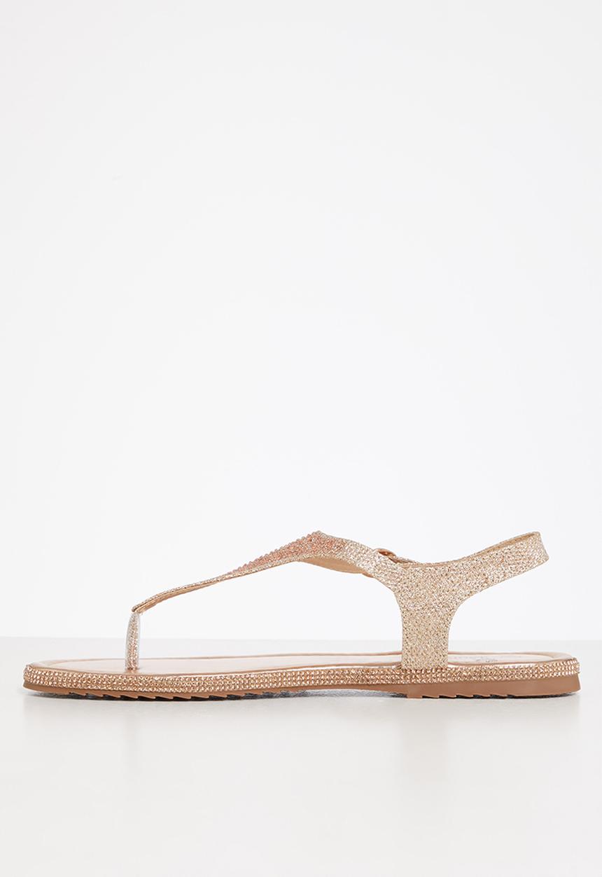 Butterfly Feet - Tumi 2 slingback t-bar sandal - rose gold