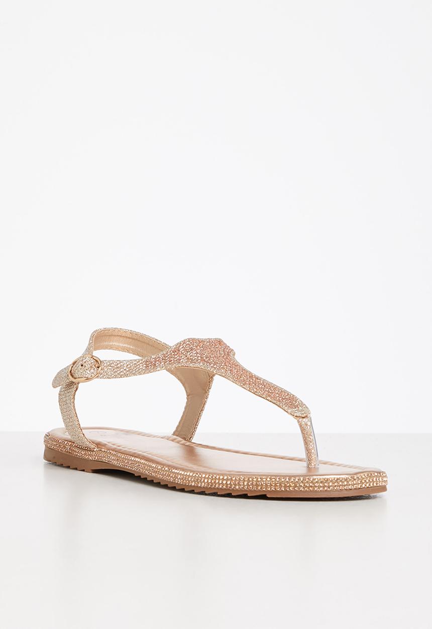 Butterfly Feet - Tumi 2 slingback t-bar sandal - rose gold