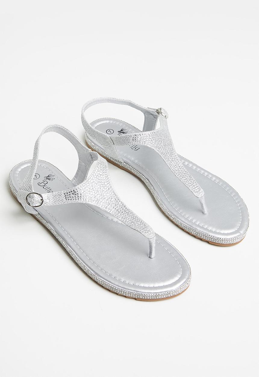 Butterfly Feet - Tumi 2 slingback t-bar sandal - silver