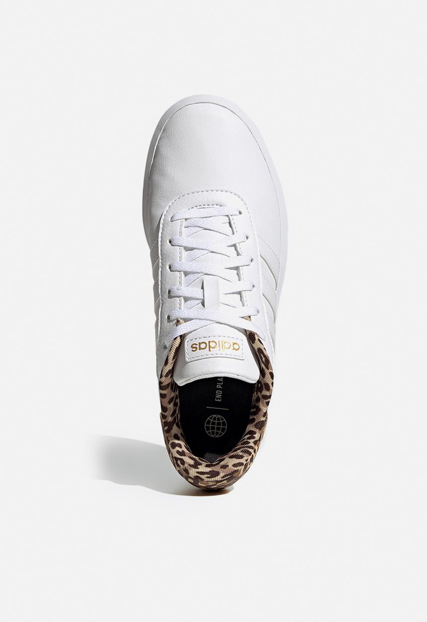 adidas Originals - Court platform - ftwr white/ftwr white/gold met.