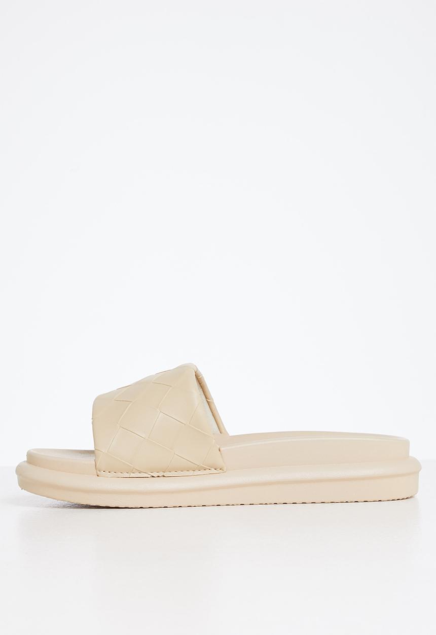 Superbalist - Embossed mule slide - stone