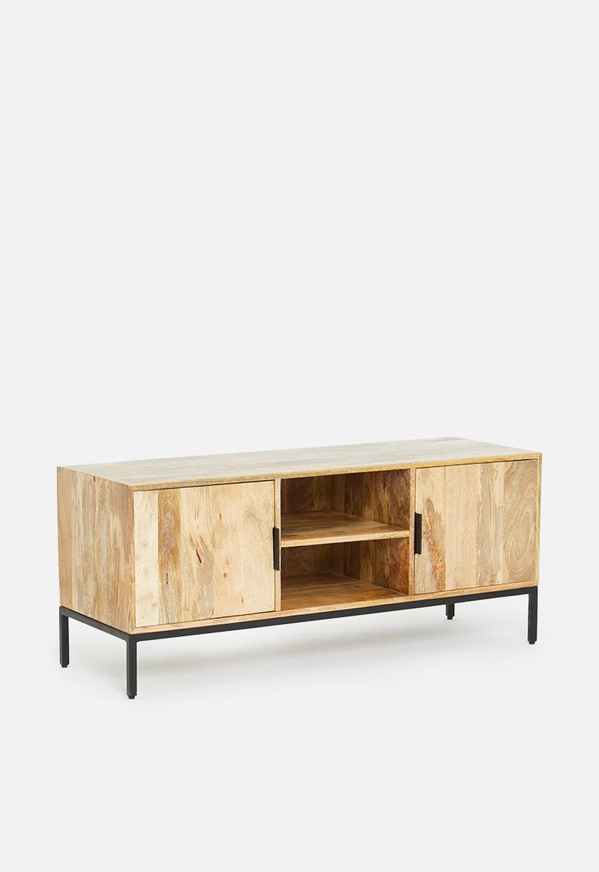Sixth Floor - Mango tv unit - natural & black