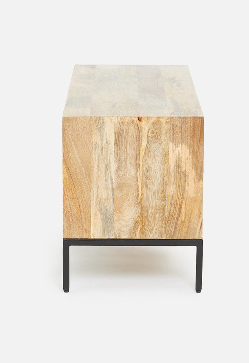 Sixth Floor - Mango tv unit - natural & black