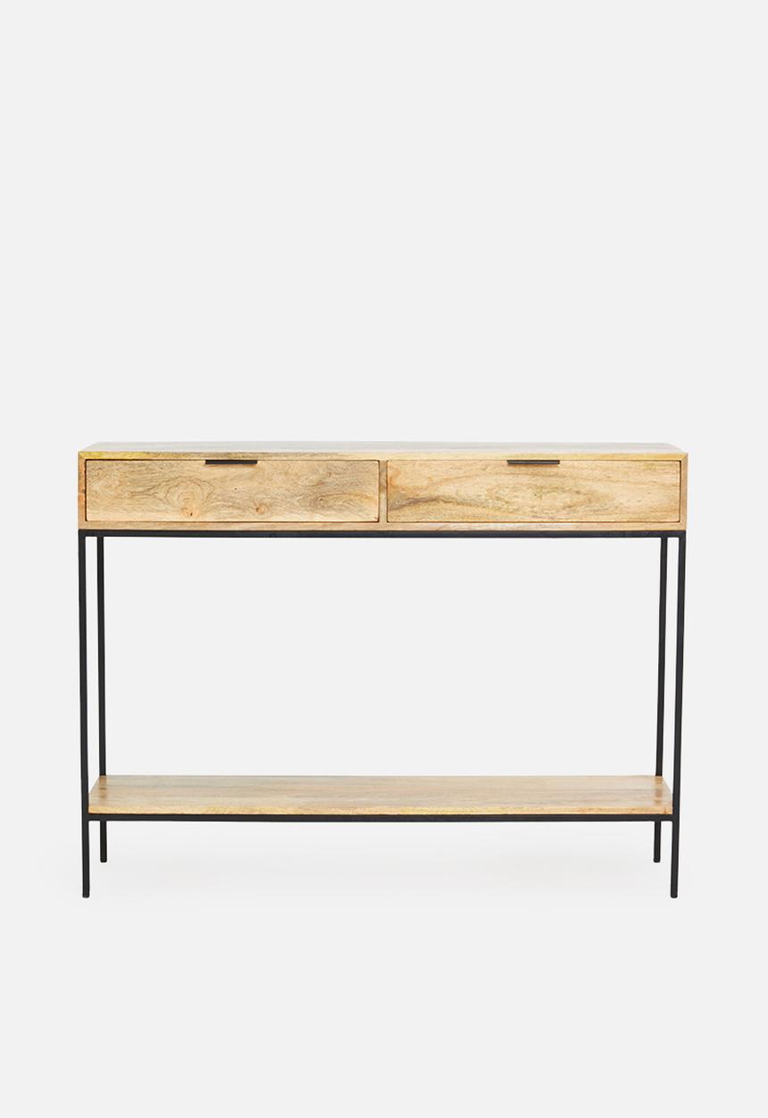 Sixth Floor - Mango console - natural and black