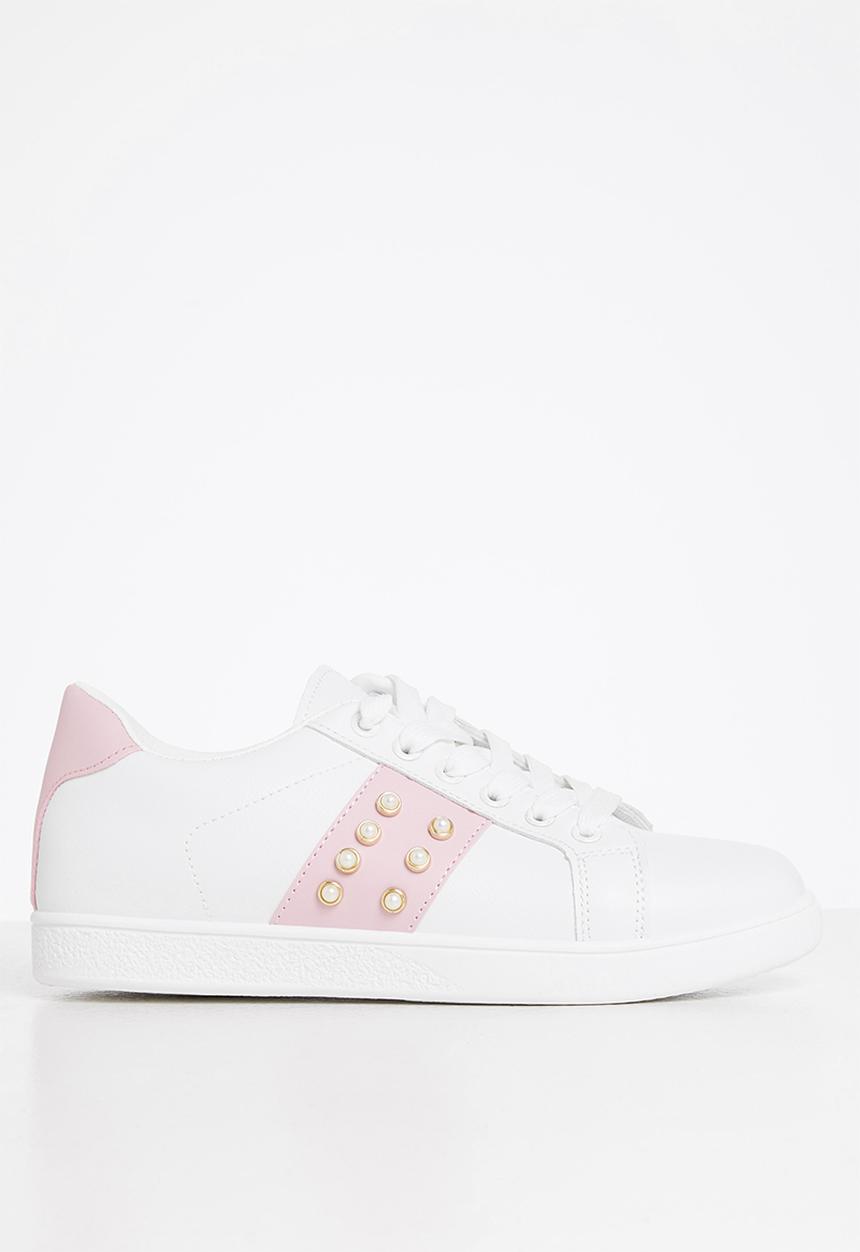 dailyfriday - Jamie pearl sneakers - white & pink
