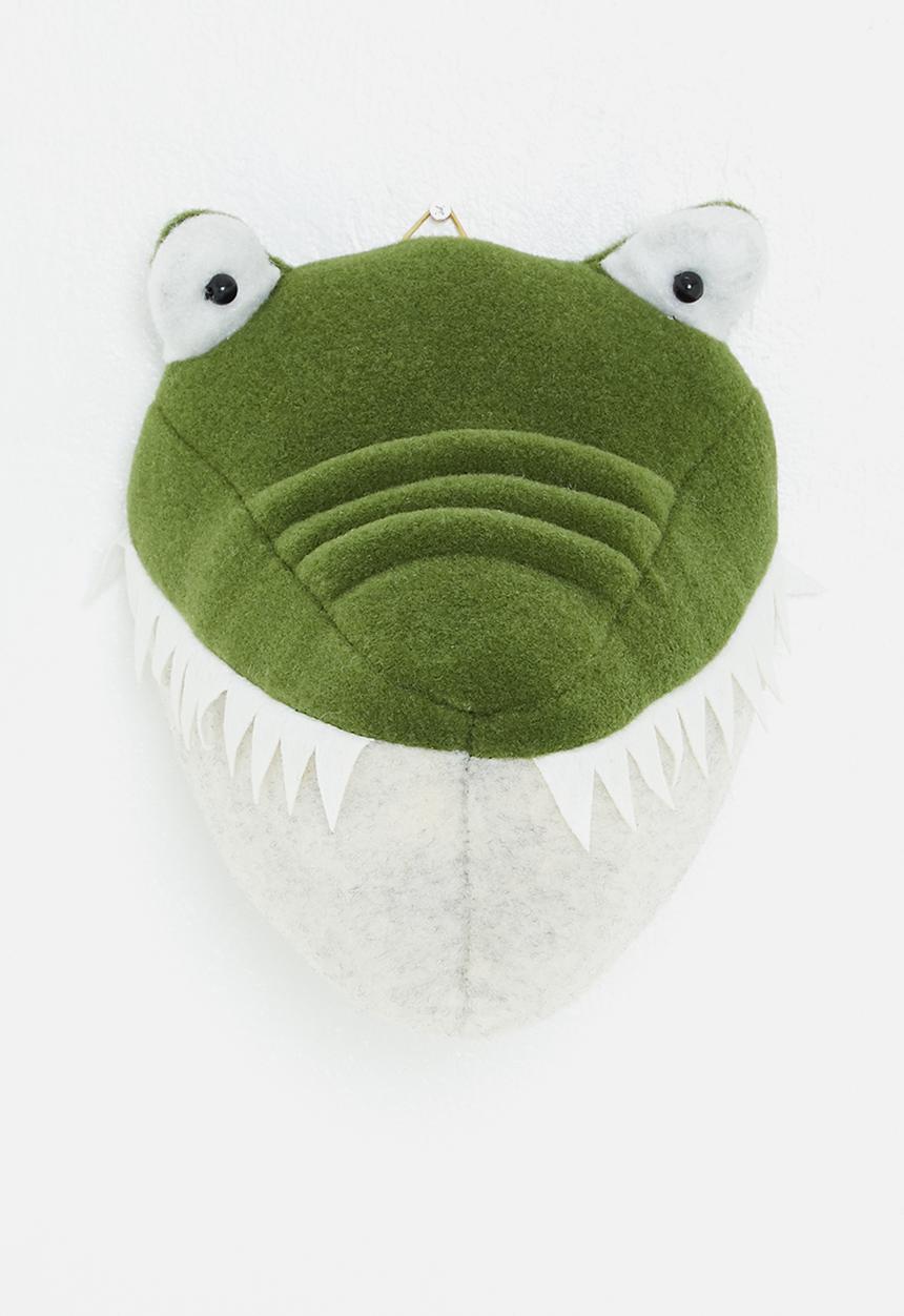 H&S - Croc wall hanger-green