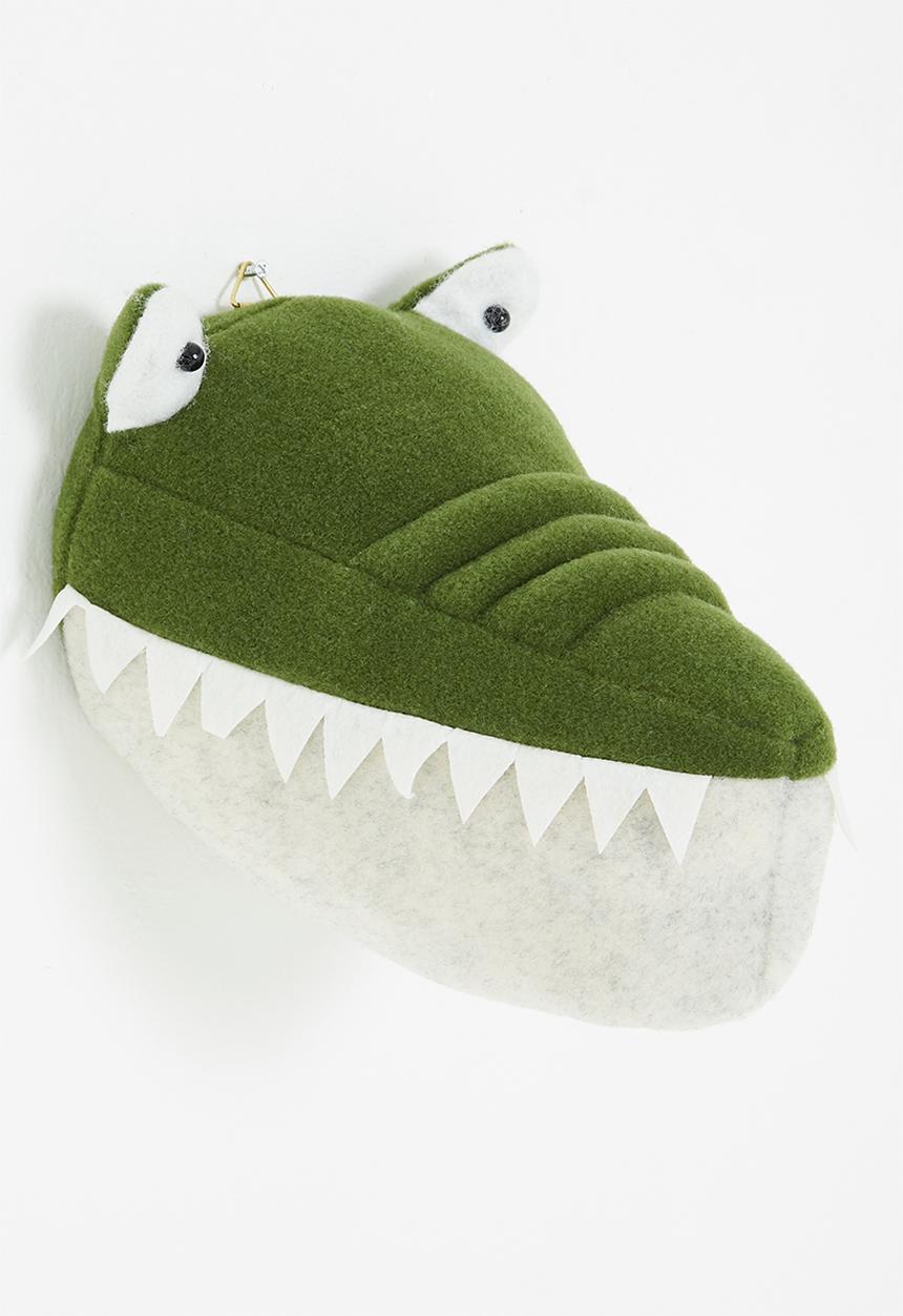 H&S - Croc wall hanger-green