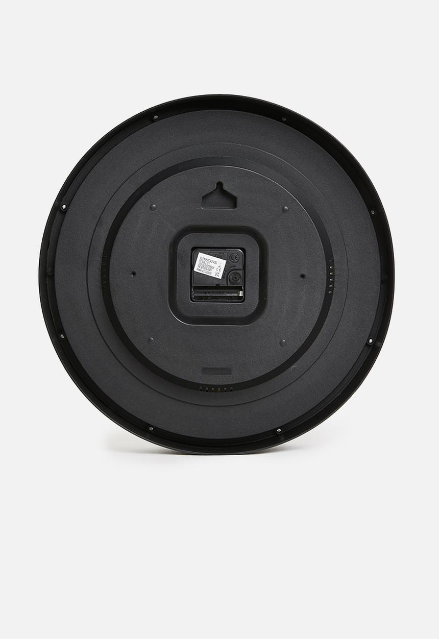 H&S - Ticktok wall clock - black 