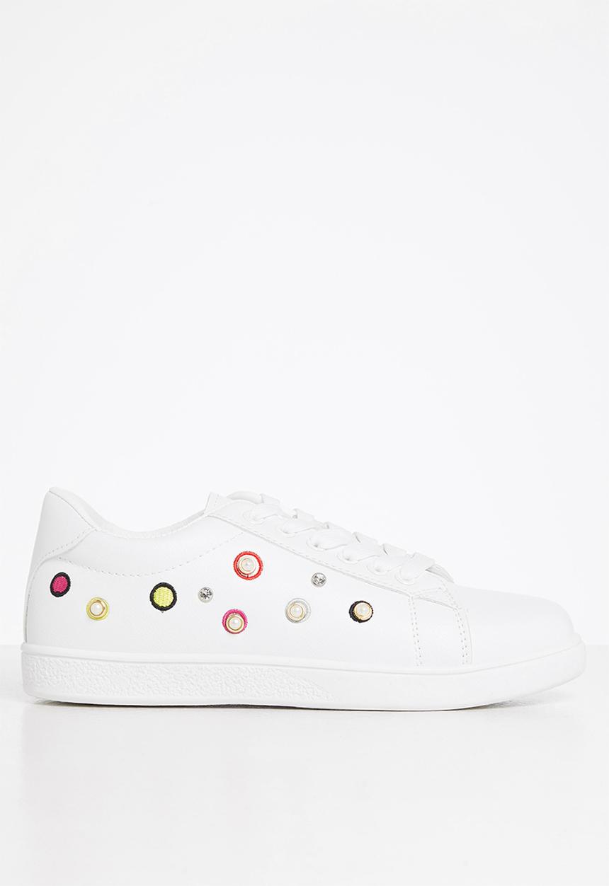 dailyfriday - Shelly side detail sneakers - white