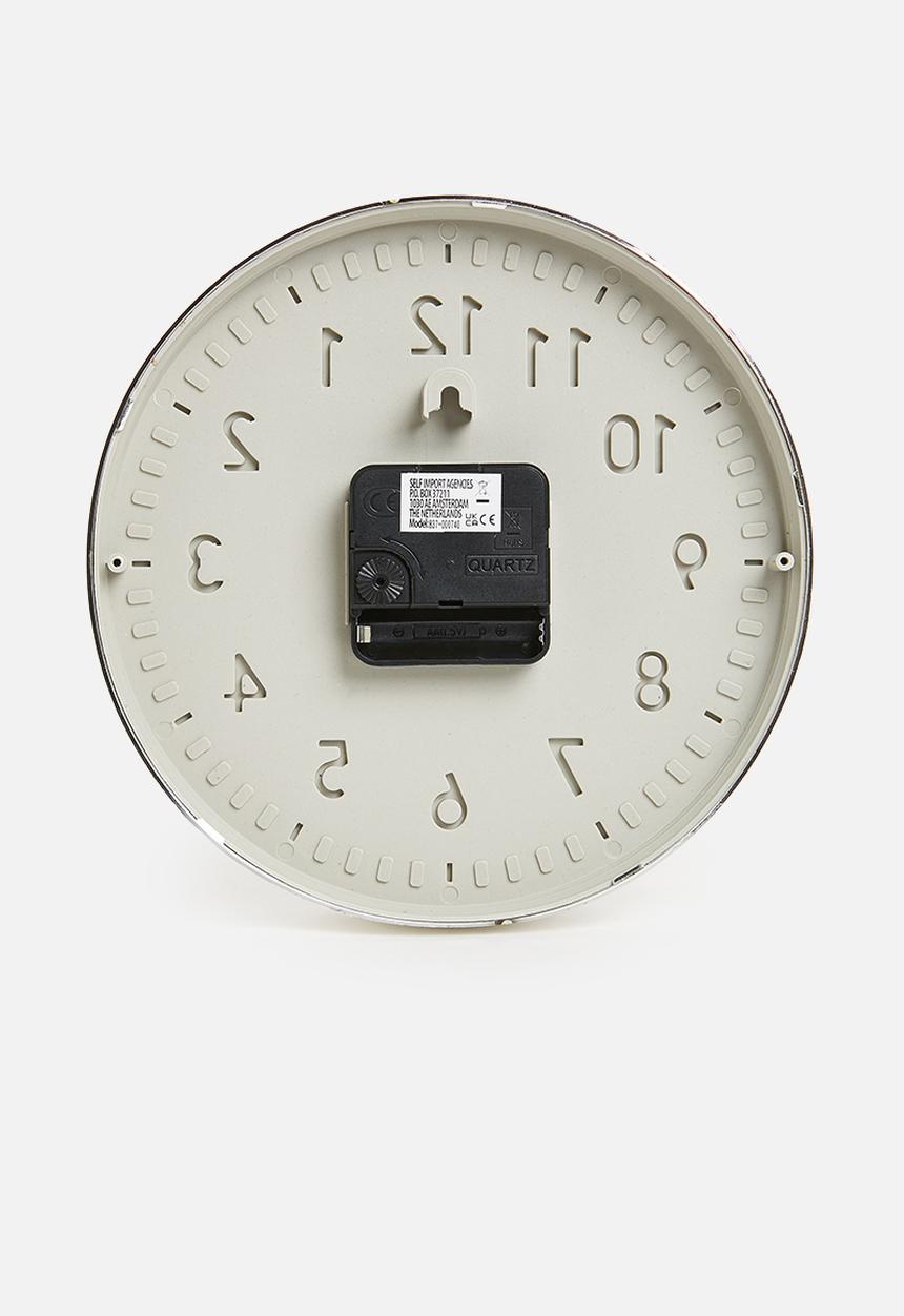 H&S - Ticktok wall clock - silver