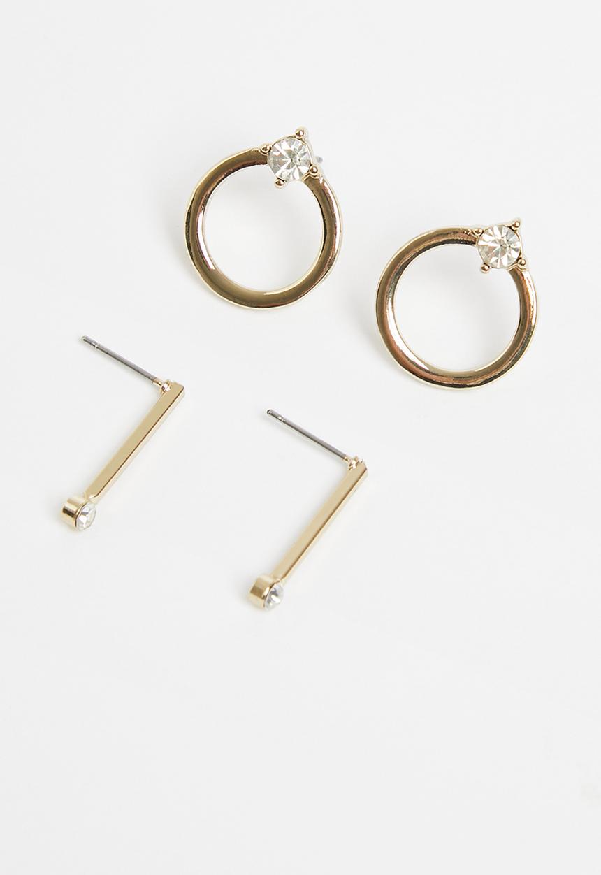 Superbalist - Kacy 2 pack earring set - gold