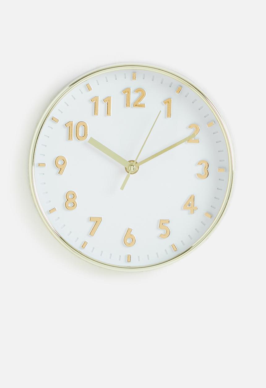 H&S - Ticktok wall clock - gold