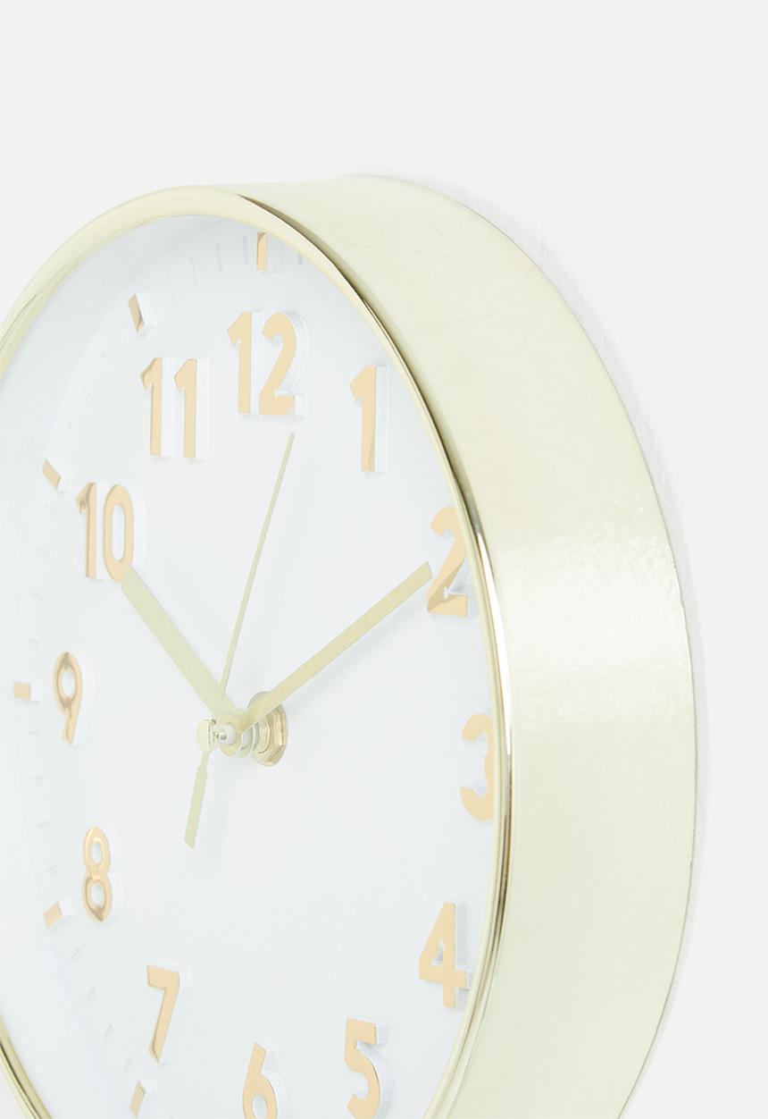 H&S - Ticktok wall clock - gold