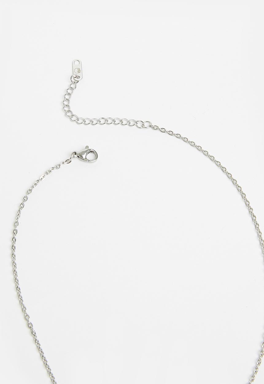 ERA by DJ Zinhle - Rose pendant necklace - silver