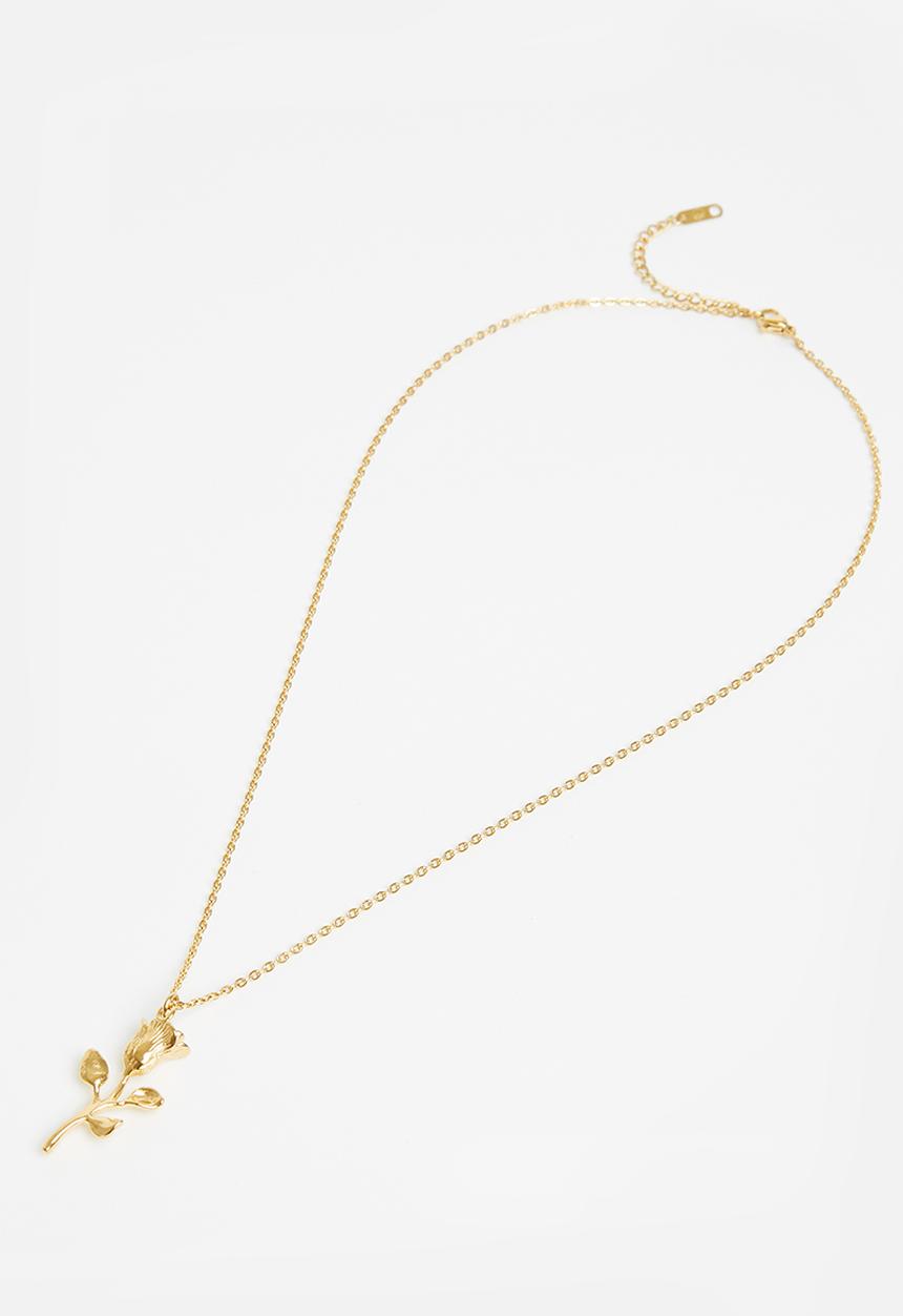 ERA by DJ Zinhle - Rose pendant necklace - gold