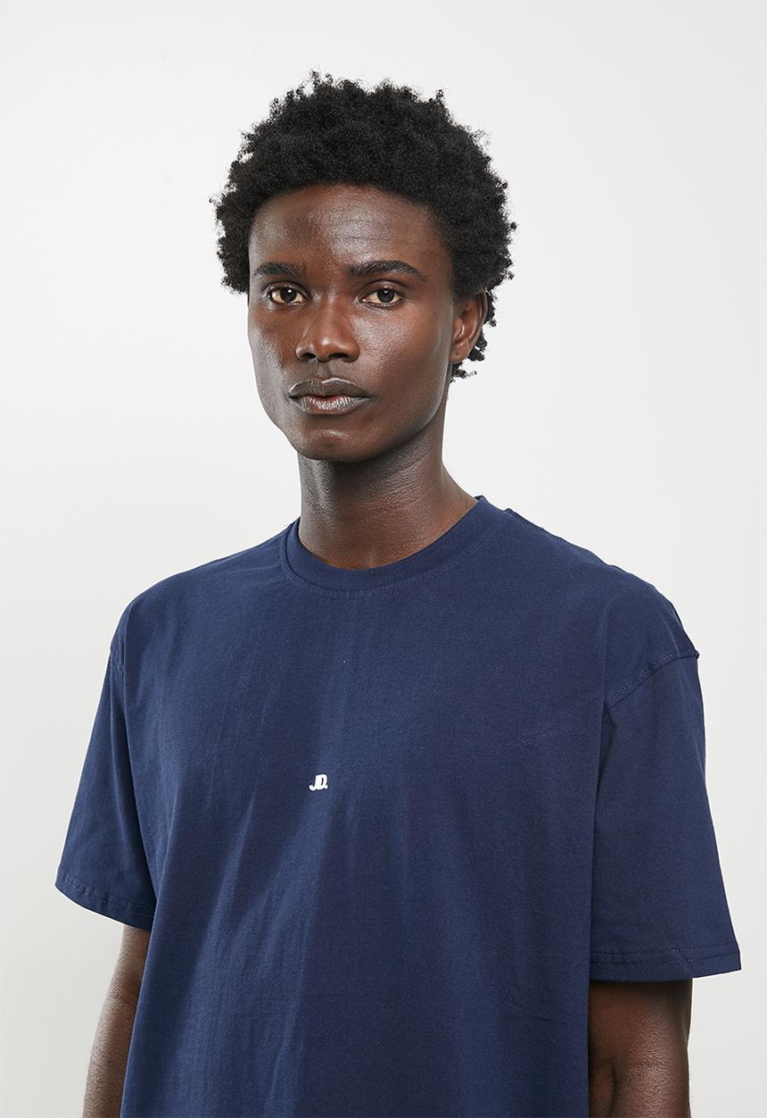 Jonathan D - Duke Crew Neck T-shirt- ink blue