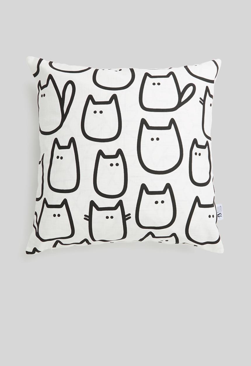 Sixth Floor - Mittens cushion cover - black & white