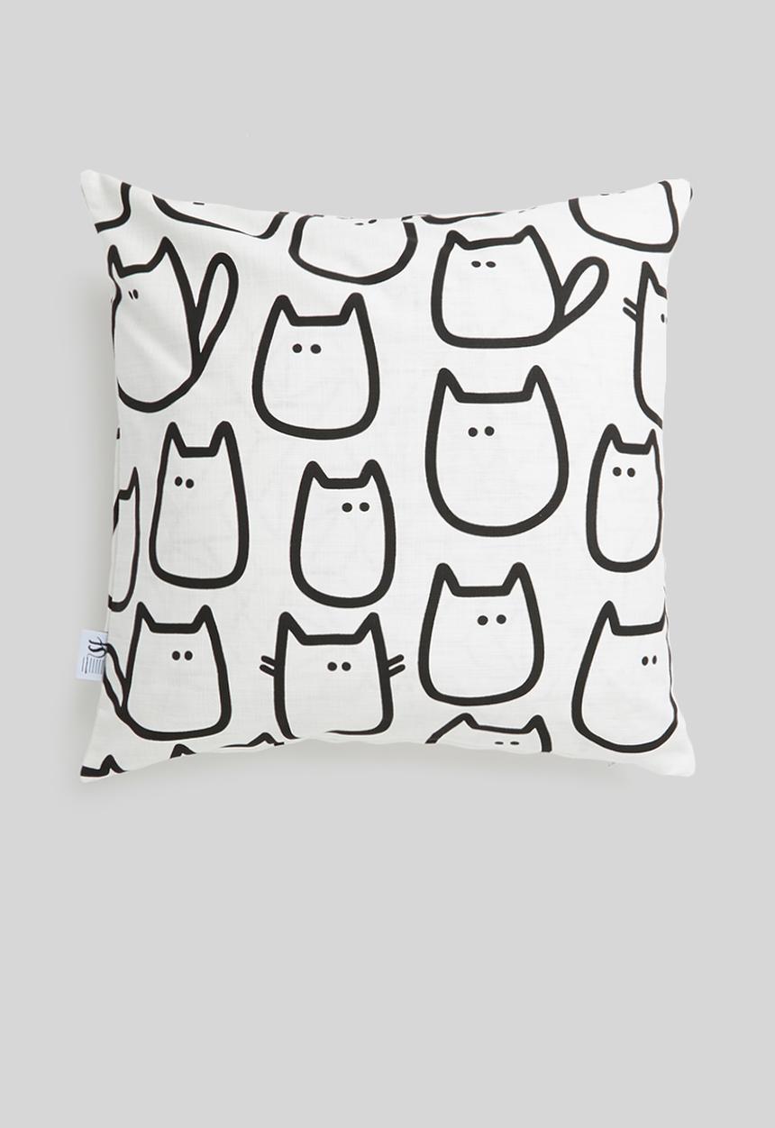 Sixth Floor - Mittens cushion cover - black & white