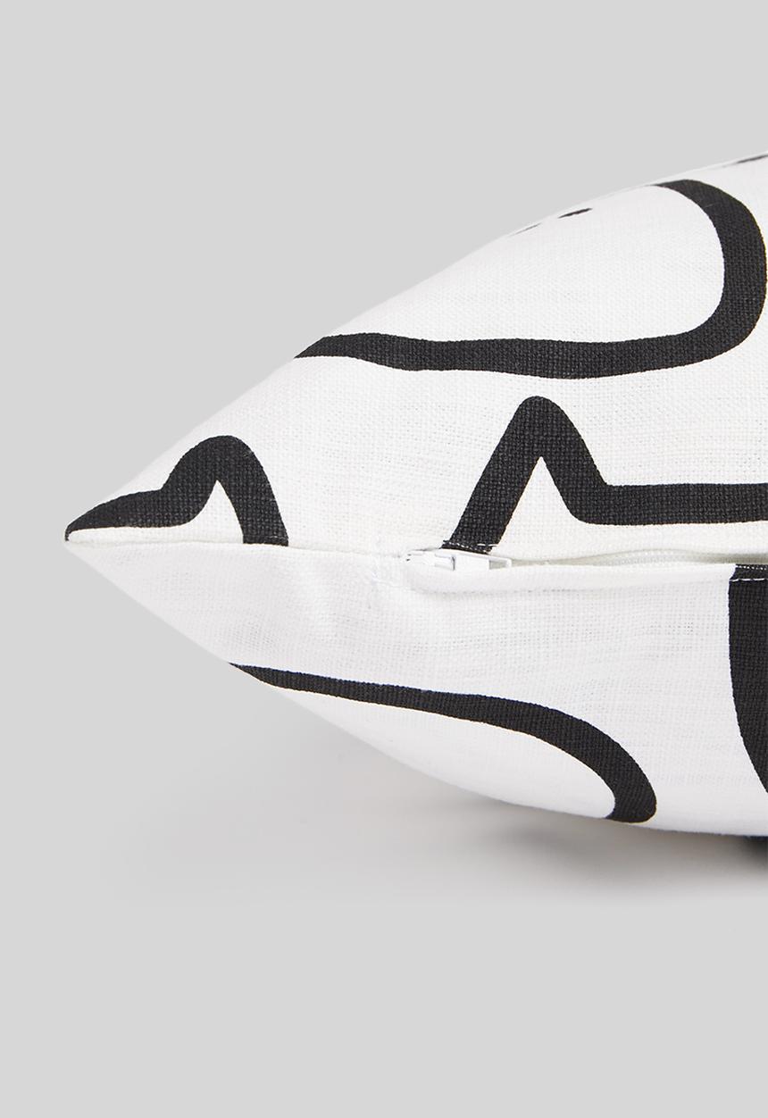 Sixth Floor - Mittens cushion cover - black & white